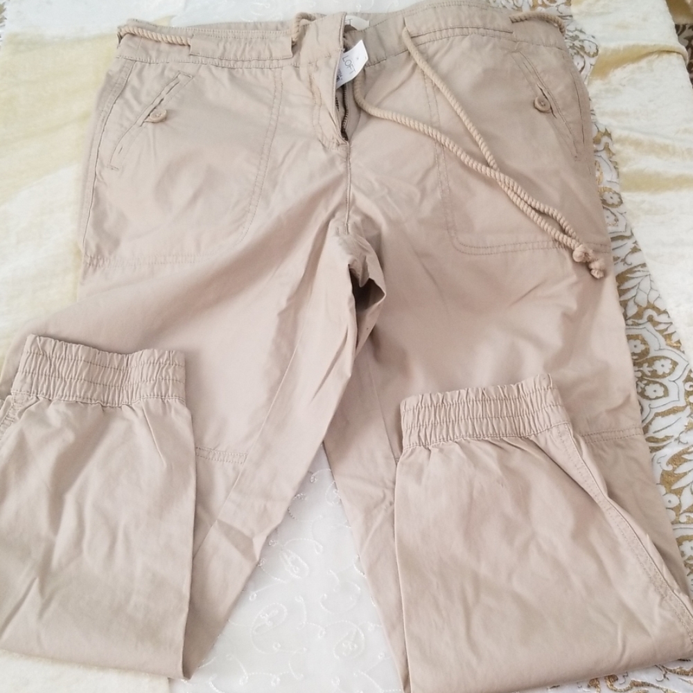 LOFT Drawstring Pants - Size 4 - Picture 3 of 8